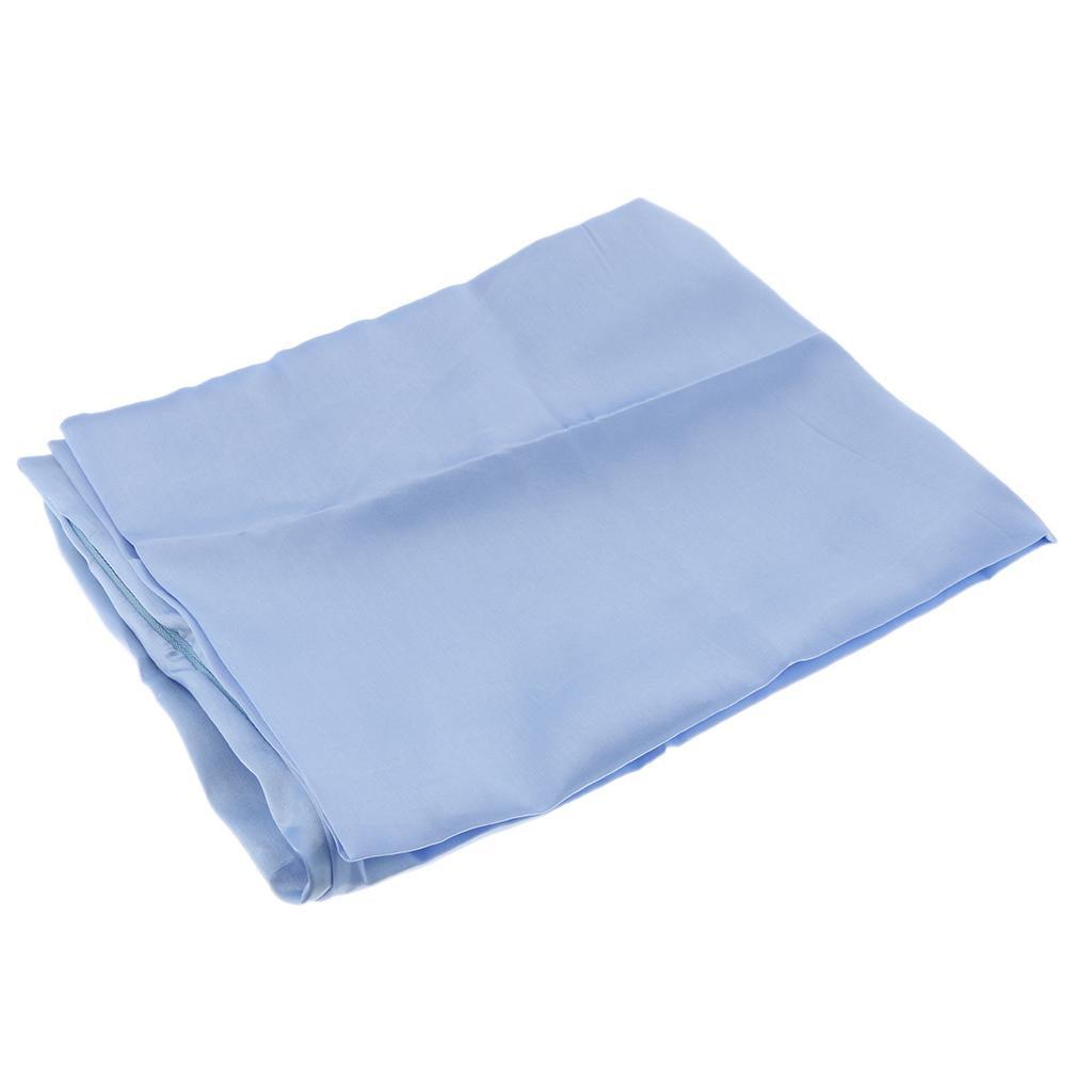Max Solid Color Faux Silk Satin Pillowcase 51 x 66cm Blue - Aladdin Shoppers