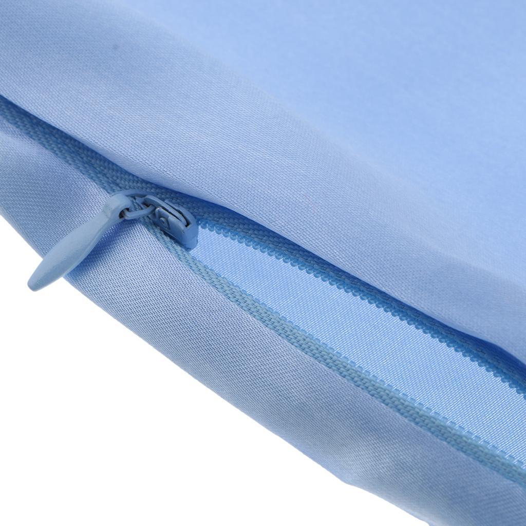 Max Solid Color Faux Silk Satin Pillowcase 51 x 66cm Blue - Aladdin Shoppers