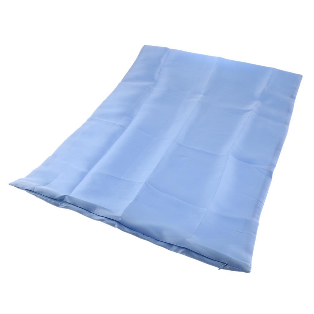 Max Solid Color Faux Silk Satin Pillowcase 51 x 66cm Blue - Aladdin Shoppers