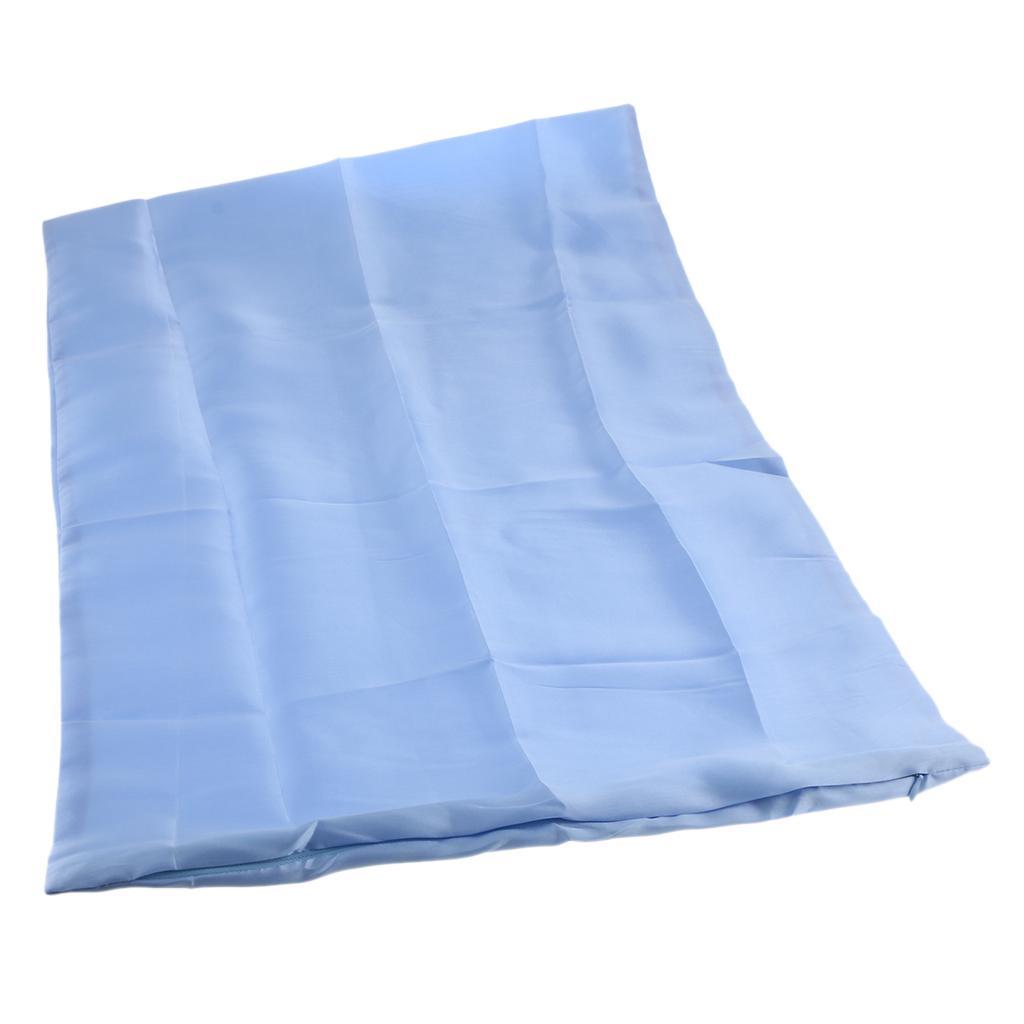 Max Solid Color Faux Silk Satin Pillowcase 51 x 66cm Blue - Aladdin Shoppers