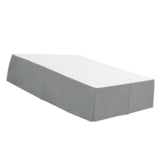 Max Solid Color Hotel Pleated Bed Skirt Wrinkle & Fade Resistant Gray _Full - Aladdin Shoppers