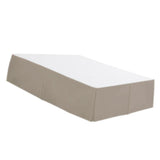 Max Solid Color Hotel Pleated Bed Skirt Wrinkle & Fade Resistant Khaki _Full - Aladdin Shoppers