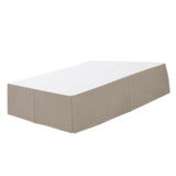 Max Solid Color Hotel Pleated Bed Skirt Wrinkle & Fade Resistant Khaki _Full - Aladdin Shoppers