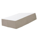 Max Solid Color Hotel Pleated Bed Skirt Wrinkle & Fade Resistant Khaki _Full - Aladdin Shoppers