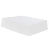 Max Solid Color Hotel Pleated Bed Skirt Wrinkle & Fade Resistant White_King - Aladdin Shoppers