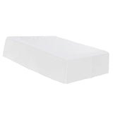 Max Solid Color Hotel Pleated Bed Skirt Wrinkle & Fade Resistant White_King - Aladdin Shoppers