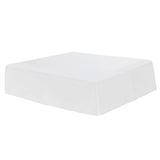 Max Solid Color Hotel Pleated Bed Skirt Wrinkle & Fade Resistant White_Queen - Aladdin Shoppers