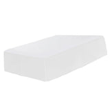 Max Solid Color Hotel Pleated Bed Skirt Wrinkle & Fade Resistant White_Twin - Aladdin Shoppers