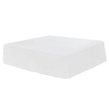 Max Solid Color Hotel Pleated Bed Skirt Wrinkle & Fade Resistant White_Twin - Aladdin Shoppers