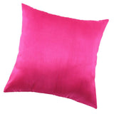 Max Solid Color Soft Plush Pillow Case Square Cushion Cover Red Rose_60x60cm - Aladdin Shoppers