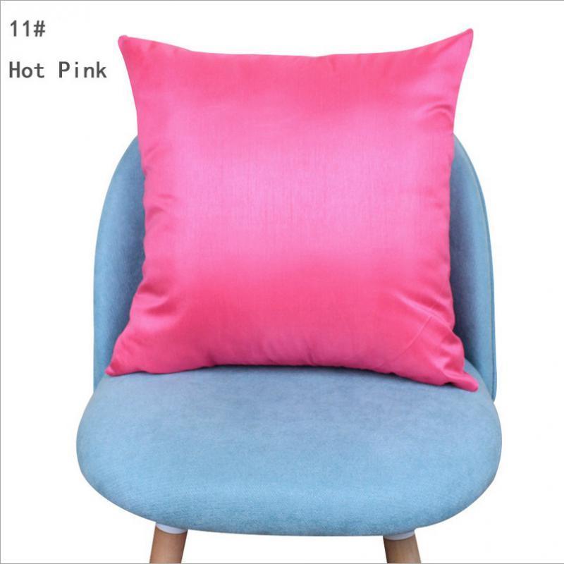 Max Solid Color Soft Plush Pillow Case Square Cushion Cover Red Rose_60x60cm - Aladdin Shoppers