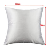 Max Solid Color Soft Plush Pillow Case Square Cushion Cover Red Rose_60x60cm - Aladdin Shoppers