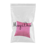 Max Solid Color Soft Plush Pillow Case Square Cushion Cover Red Rose_60x60cm - Aladdin Shoppers