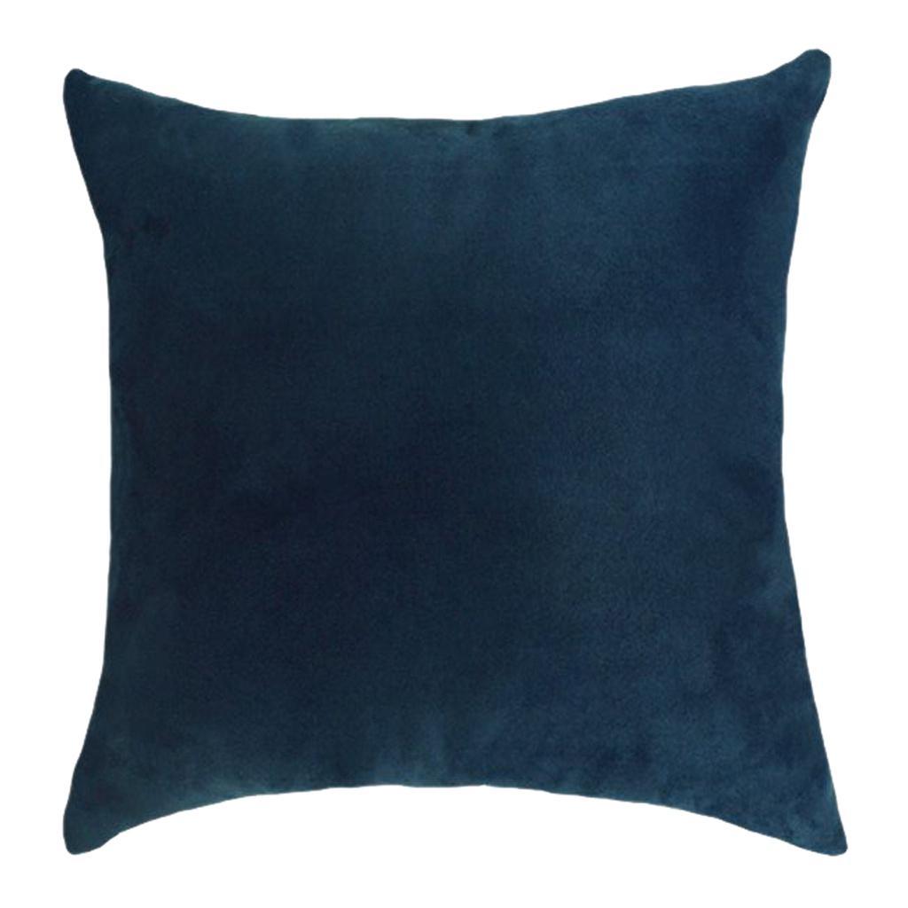 Max Solid Color Suede Velvet Pillow Cover Throw Pillow Case Dark Blue-45x45cm - Aladdin Shoppers