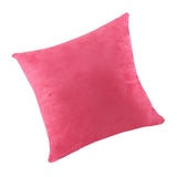 Max Solid Color Suede Velvet Pillow Cover Throw Pillow Case Rose Red-60x60cm - Aladdin Shoppers