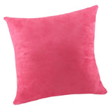 Max Solid Color Suede Velvet Pillow Cover Throw Pillow Case Rose Red-60x60cm - Aladdin Shoppers