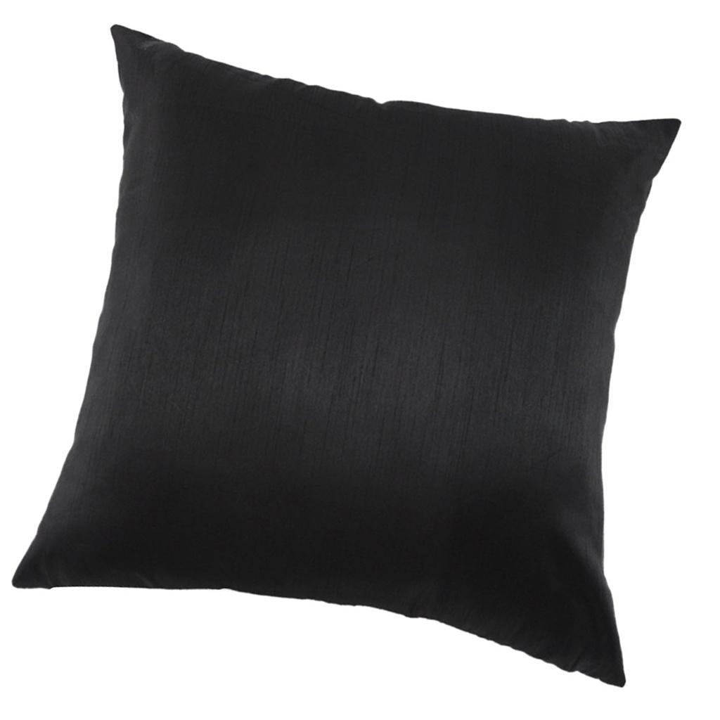 Max Solid Color Super Soft Cozy Velvet Sofa Pillowcover Black_50x50cm - Aladdin Shoppers