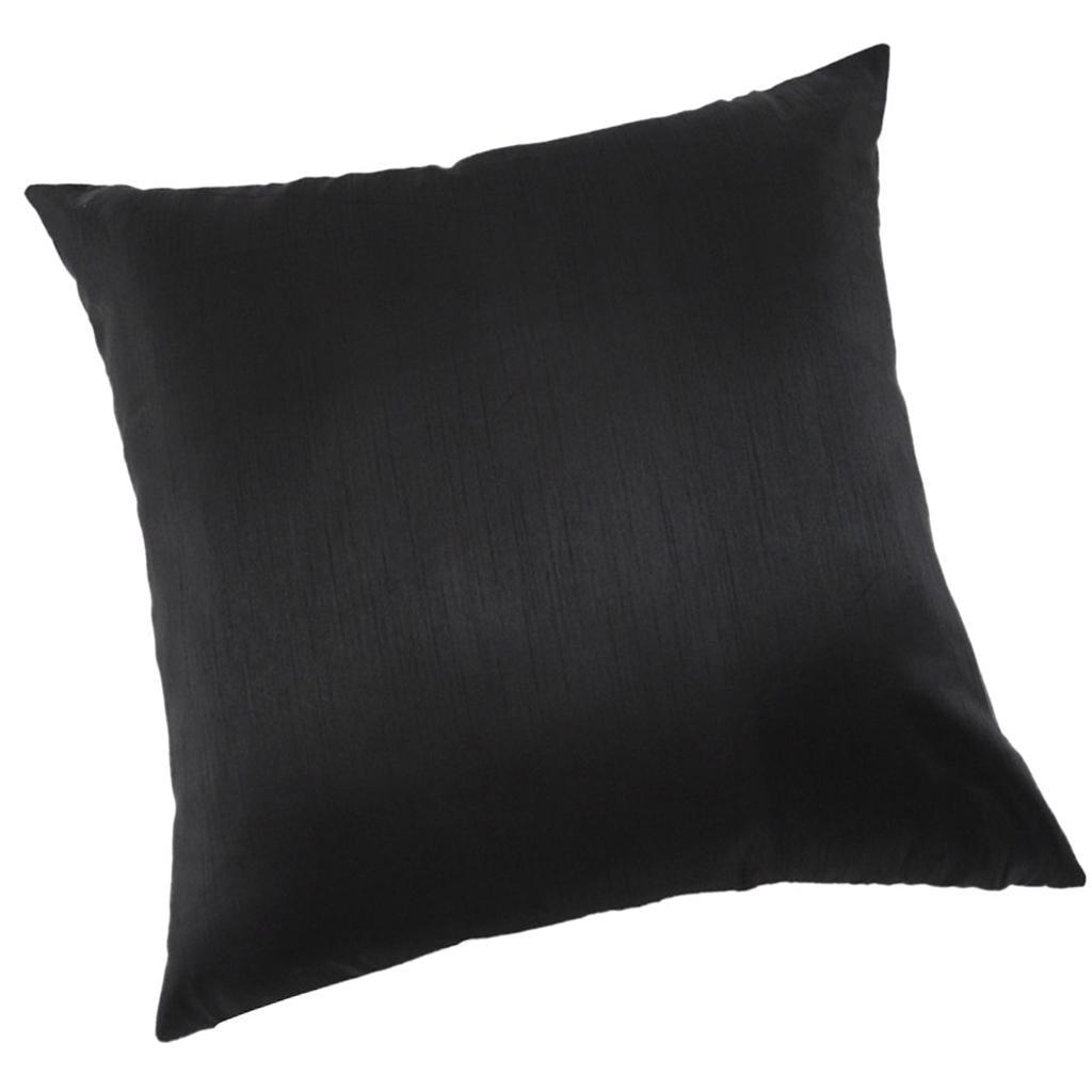 Max Solid Color Super Soft Cozy Velvet Sofa Pillowcover Black_50x50cm - Aladdin Shoppers