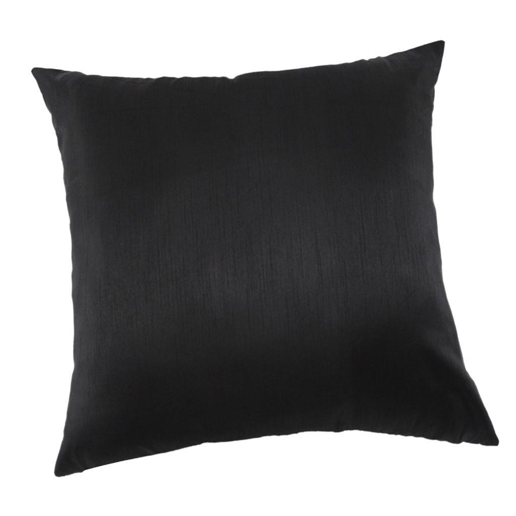Max Solid Color Super Soft Cozy Velvet Sofa Pillowcover Black_50x50cm - Aladdin Shoppers
