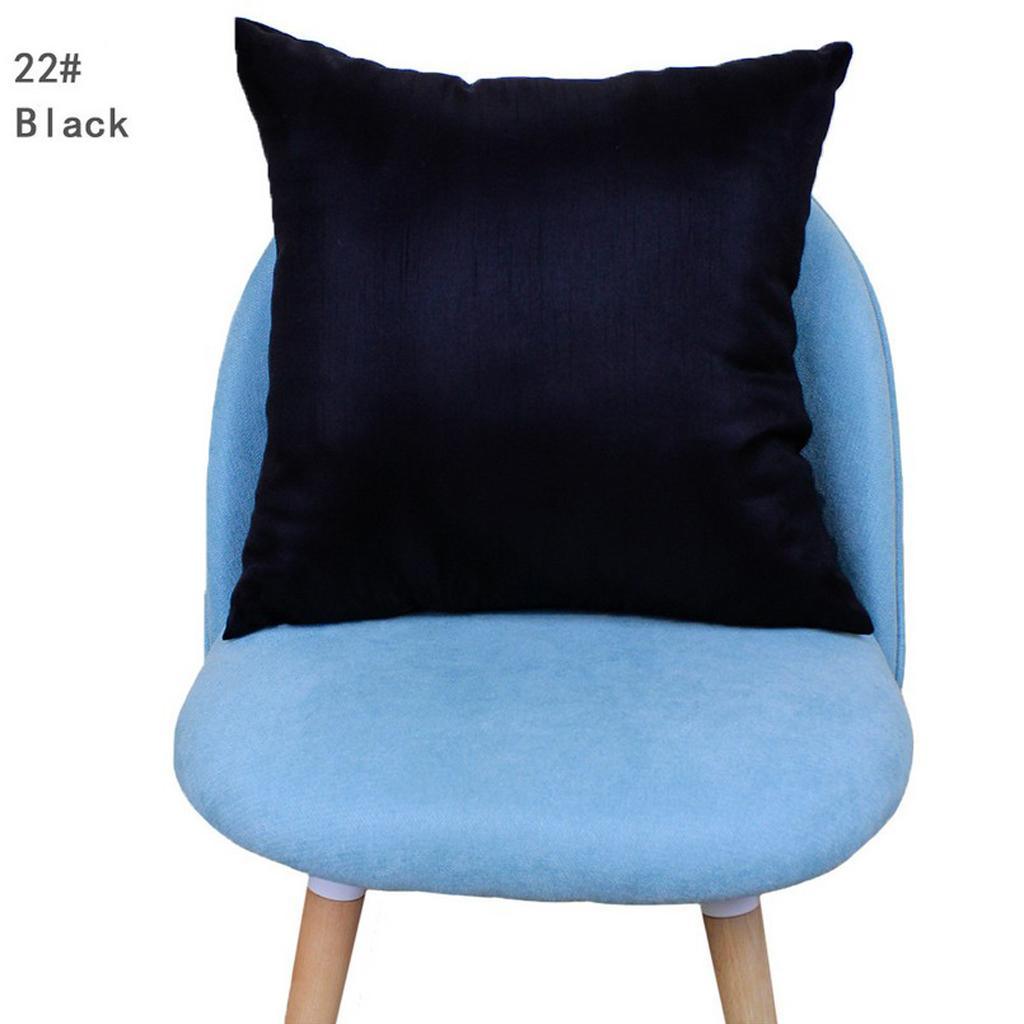 Max Solid Color Super Soft Cozy Velvet Sofa Pillowcover Black_50x50cm - Aladdin Shoppers