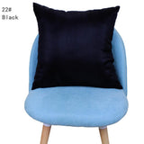 Max Solid Color Super Soft Cozy Velvet Sofa Pillowcover Black_50x50cm - Aladdin Shoppers