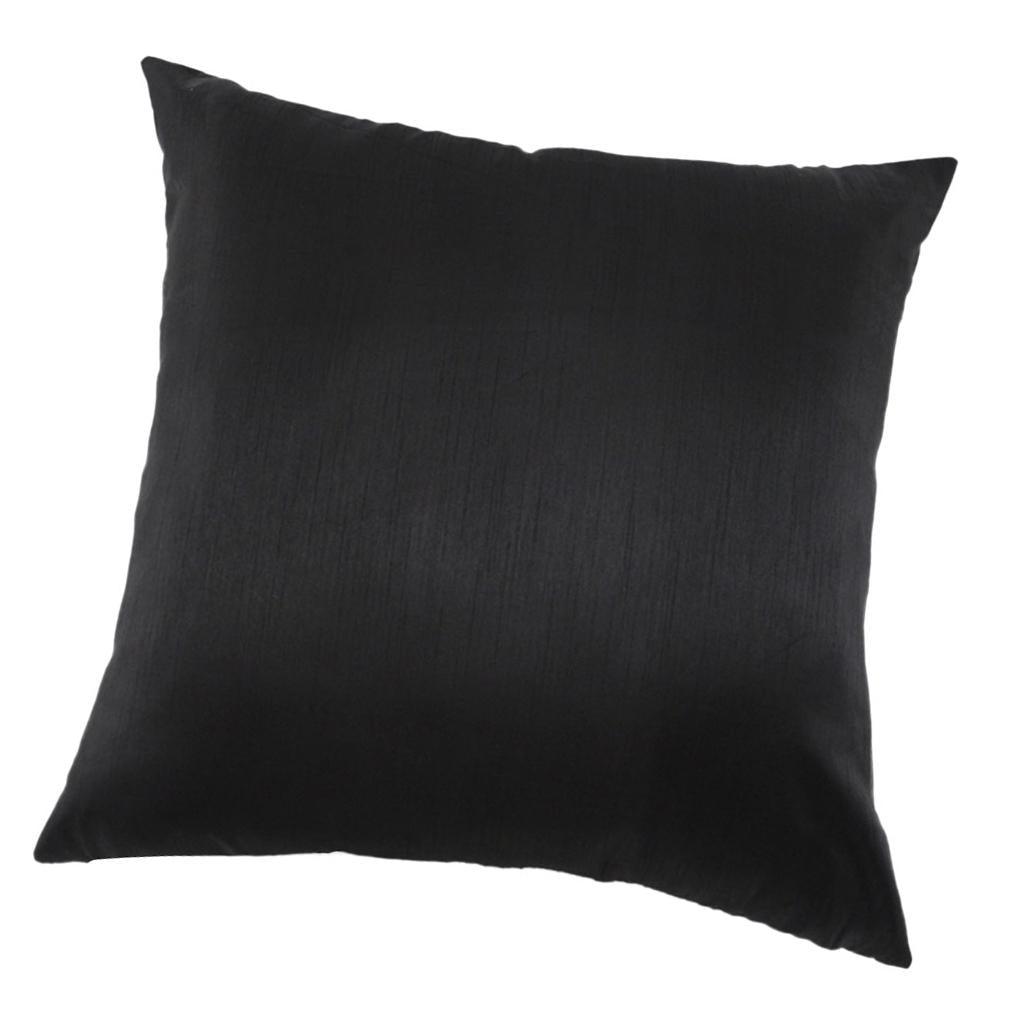 Max Solid Color Super Soft Cozy Velvet Sofa Pillowcover Black_50x50cm - Aladdin Shoppers
