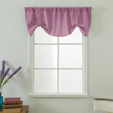 Max Solid Color Window Voile Sheer Curtain Valance Tiers Pink - Aladdin Shoppers