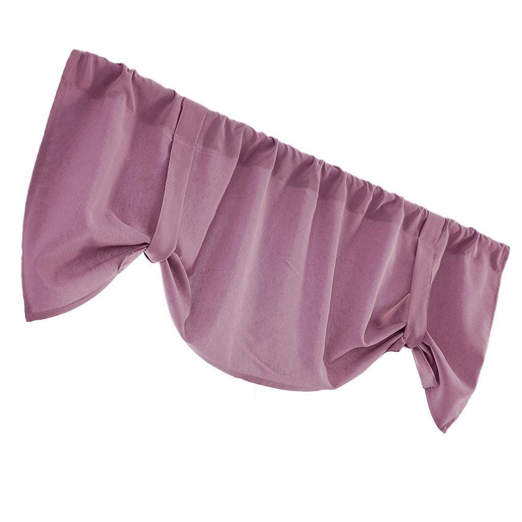 Max Solid Color Window Voile Sheer Curtain Valance Tiers Pink - Aladdin Shoppers