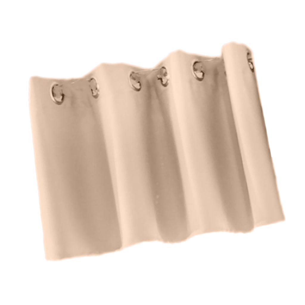 Max Solid Colored Short Valance Curtains Kitchen Window Treatment Beige S - Aladdin Shoppers