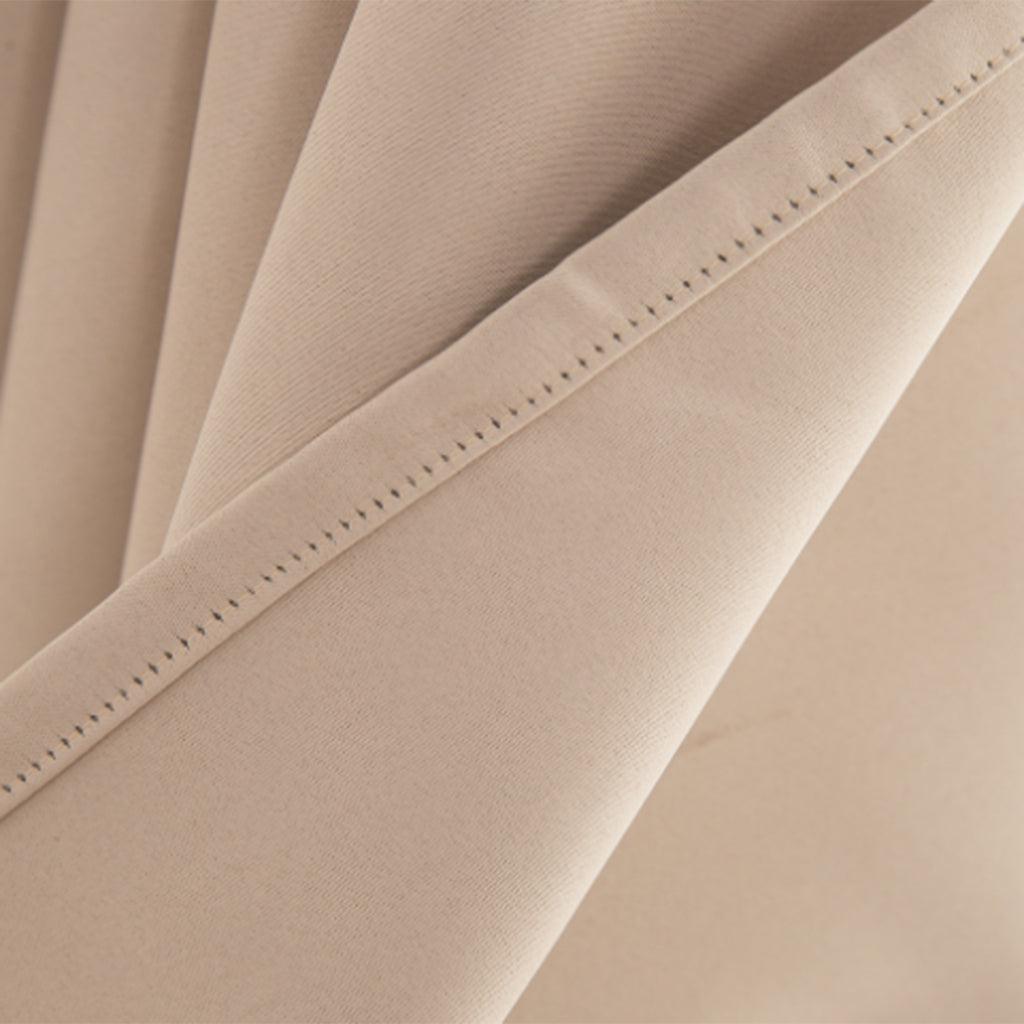 Max Solid Colored Short Valance Curtains Kitchen Window Treatment Beige S - Aladdin Shoppers