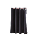 Max Solid Colored Short Valance Curtains Kitchen Window Treatment Black L - Aladdin Shoppers