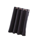 Max Solid Colored Short Valance Curtains Kitchen Window Treatment Black L - Aladdin Shoppers