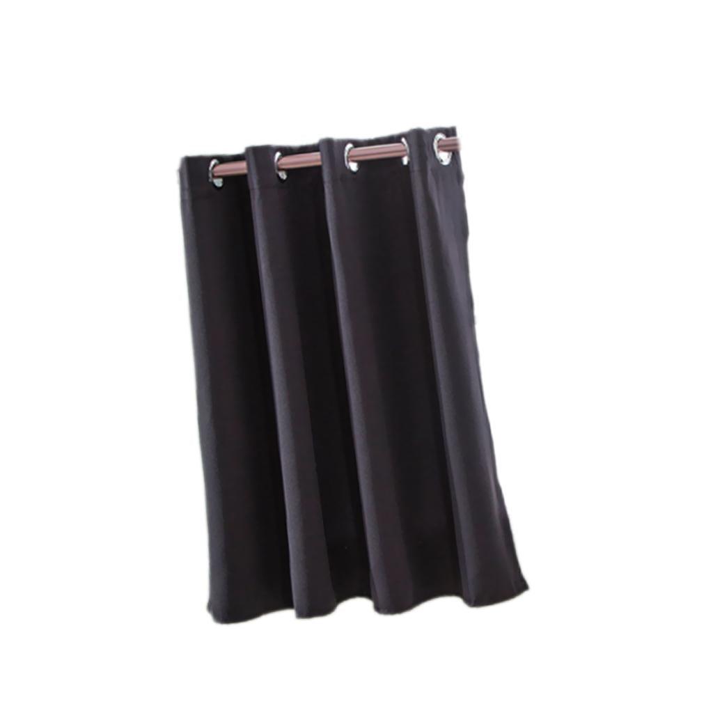 Max Solid Colored Short Valance Curtains Kitchen Window Treatment Black L - Aladdin Shoppers