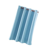 Max Solid Colored Short Valance Curtains Kitchen Window Treatment Blue L - Aladdin Shoppers