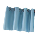 Max Solid Colored Short Valance Curtains Kitchen Window Treatment Blue S - Aladdin Shoppers
