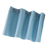 Max Solid Colored Short Valance Curtains Kitchen Window Treatment Blue S - Aladdin Shoppers