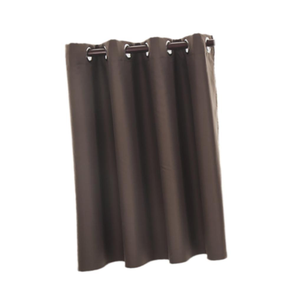 Max Solid Colored Short Valance Curtains Kitchen Window Treatment Coffee L - Aladdin Shoppers
