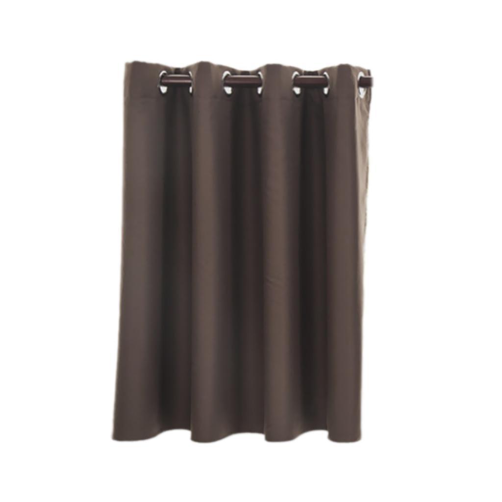 Max Solid Colored Short Valance Curtains Kitchen Window Treatment Coffee L - Aladdin Shoppers