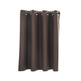 Max Solid Colored Short Valance Curtains Kitchen Window Treatment Coffee L - Aladdin Shoppers