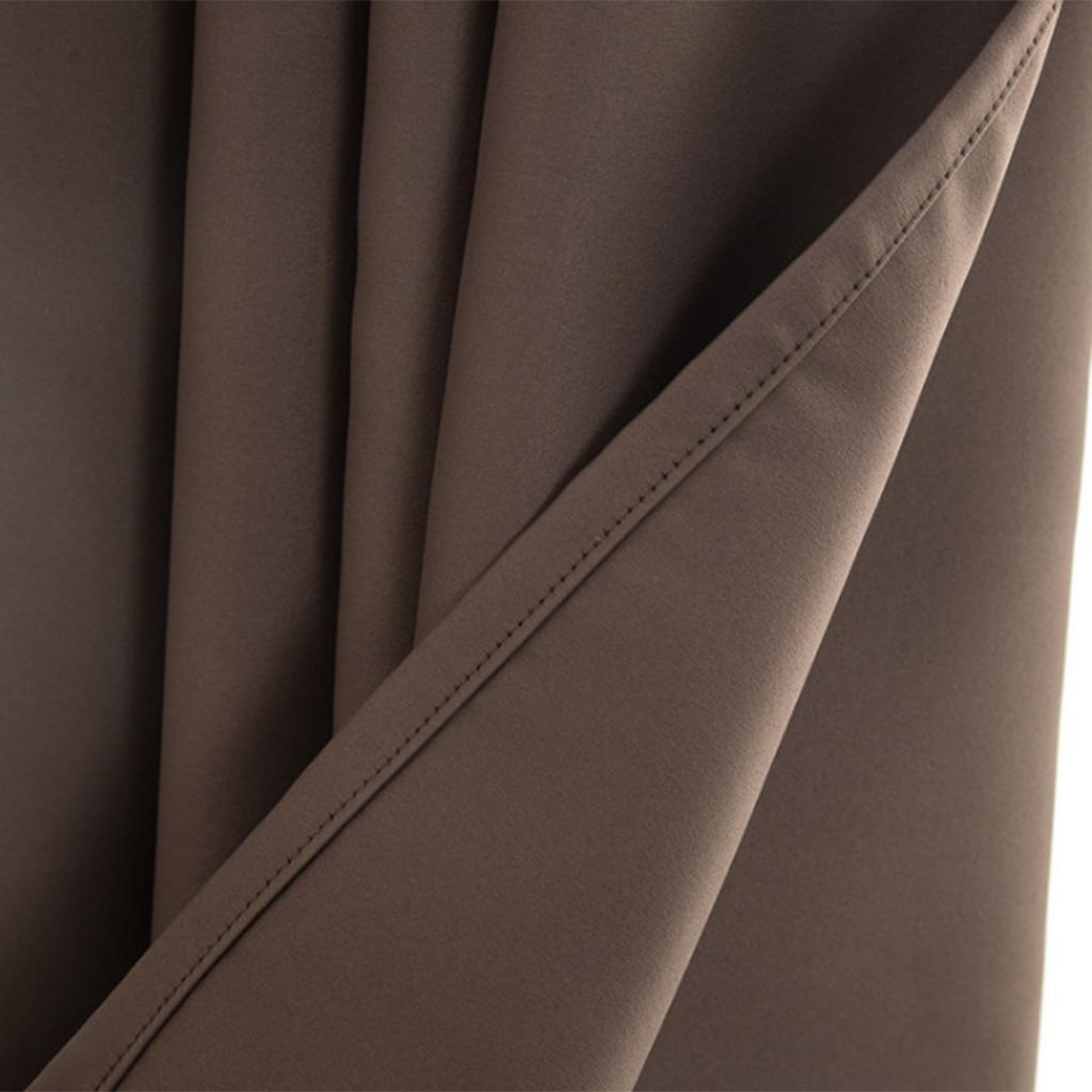 Max Solid Colored Short Valance Curtains Kitchen Window Treatment Coffee L - Aladdin Shoppers