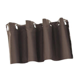 Max Solid Colored Short Valance Curtains Kitchen Window Treatment Coffee S - Aladdin Shoppers