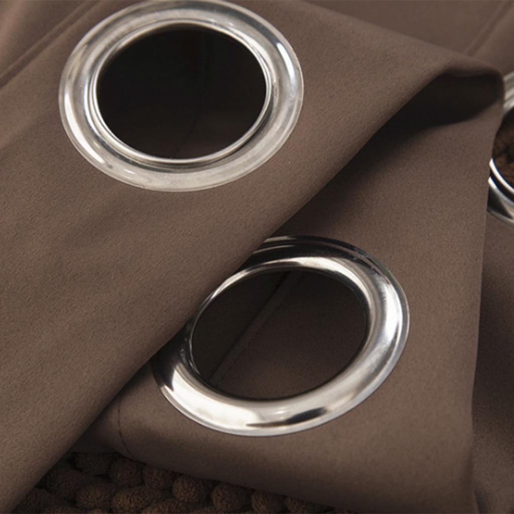 Max Solid Colored Short Valance Curtains Kitchen Window Treatment Coffee S - Aladdin Shoppers