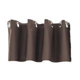 Max Solid Colored Short Valance Curtains Kitchen Window Treatment Coffee S - Aladdin Shoppers