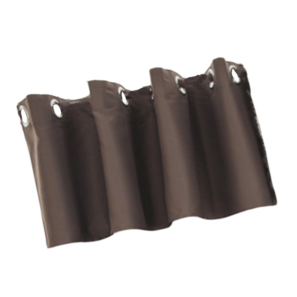Max Solid Colored Short Valance Curtains Kitchen Window Treatment Coffee S - Aladdin Shoppers