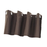Max Solid Colored Short Valance Curtains Kitchen Window Treatment Coffee S - Aladdin Shoppers