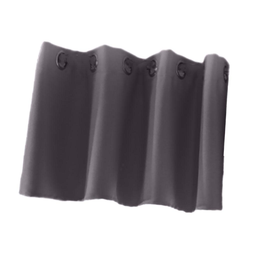 Max Solid Colored Short Valance Curtains Kitchen Window Treatment Gray S - Aladdin Shoppers