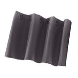 Max Solid Colored Short Valance Curtains Kitchen Window Treatment Gray S - Aladdin Shoppers