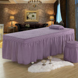 Max SPA Massage Table Skirt Beauty Bed Cover Linen Valance Sheet Purple - Aladdin Shoppers