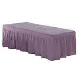 Max SPA Massage Table Skirt Beauty Bed Cover Linen Valance Sheet Purple - Aladdin Shoppers