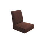 Max Spandex Stretch Low Short Back Chair Cover Bar Stool Cover Deep Coffee